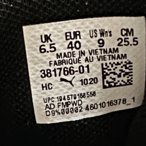 Puma Women’s Speedcat Black and Gray Suede Sneakers - Picture 9 of 9